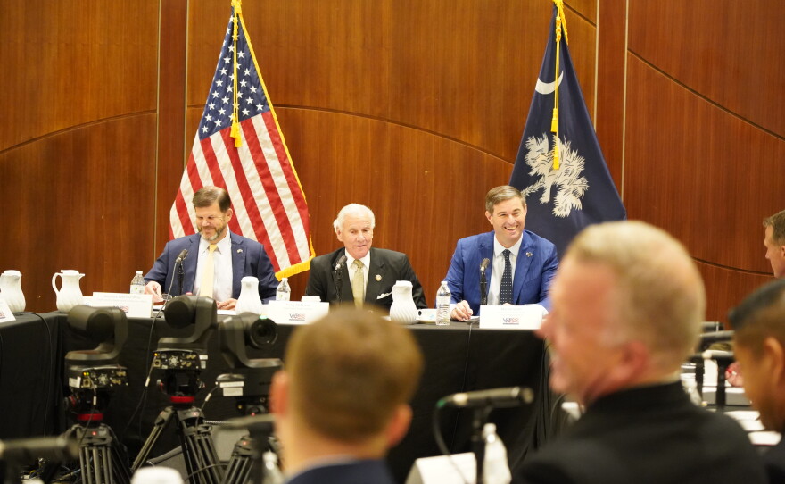 Gov. Henry McMaster, state leaders and military commanders representing South Carolina's military installations met for an annual briefing on Wednesday, Sept. 23, 2026, at the University of South Carolina Alumni Center in Columbia, S.C.