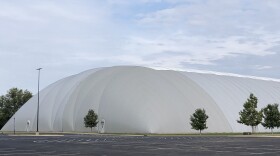 The domed indoor athletic facility at the Louisville Slugger Sports Complex in Peoria. 
