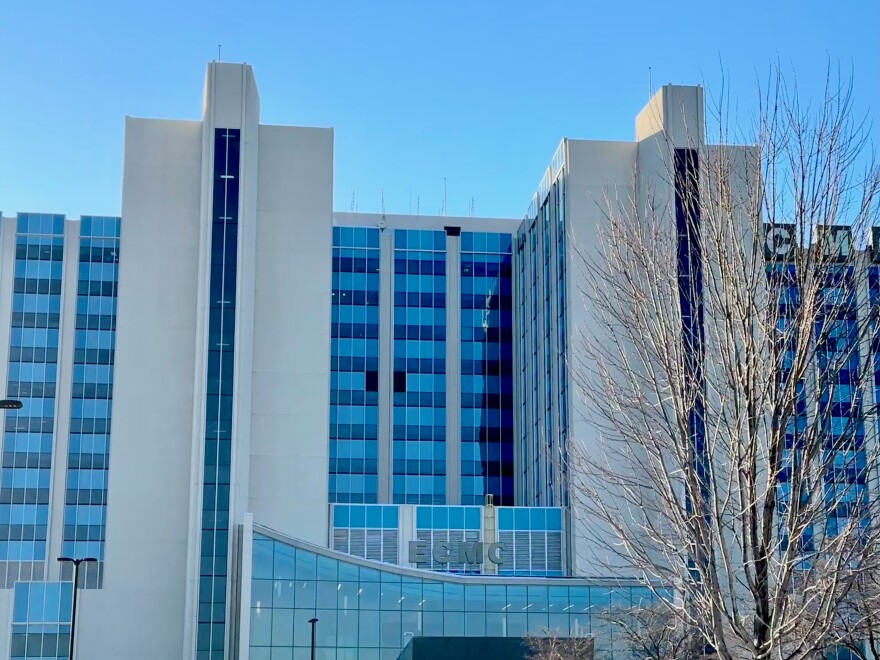 BTPM NPR file photo of Erie County Medical Center from 2026.