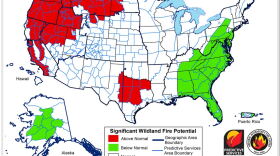 Significant Wildland Fire Potential August 2018.