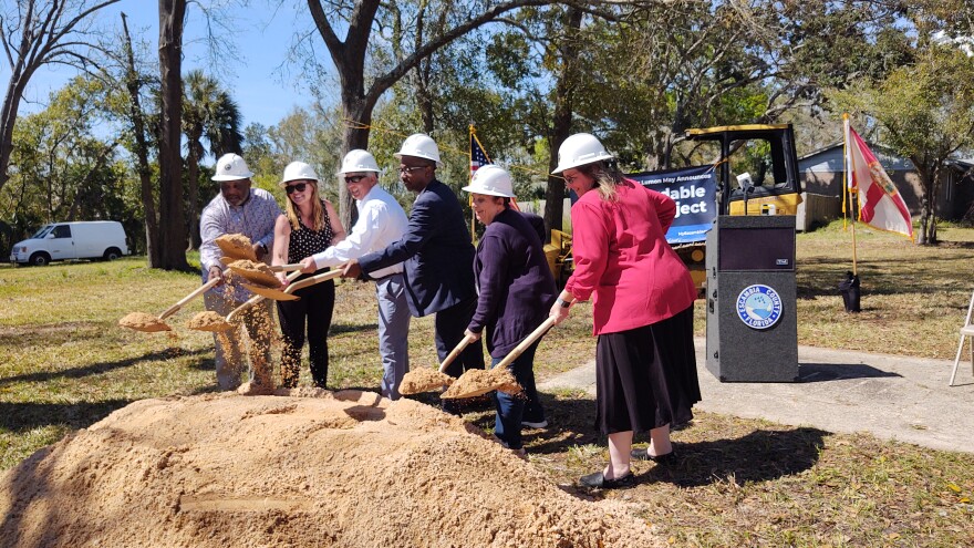 A ceremonial groundbreaking Monday launched Escambia County's newest affordable housing project.