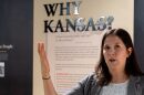 Sarah Bell, director of the Kansas Museum of History, talks about the renovated gallery space during a Nov. 5 interview. The gallery asks visitors: What is Kansas? What was Kansas? Why Kansas?
