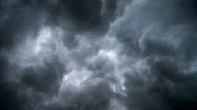 Storm clouds and dark sky.