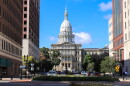 Michigan Capitol building in downtown Lansing.