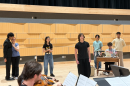 Students rehearse "Enea," an opera in two scenes, at Interlochen Center for the Arts. (Photo courtesy of Cynthia Van Maanen / Interlochen Arts Academy)