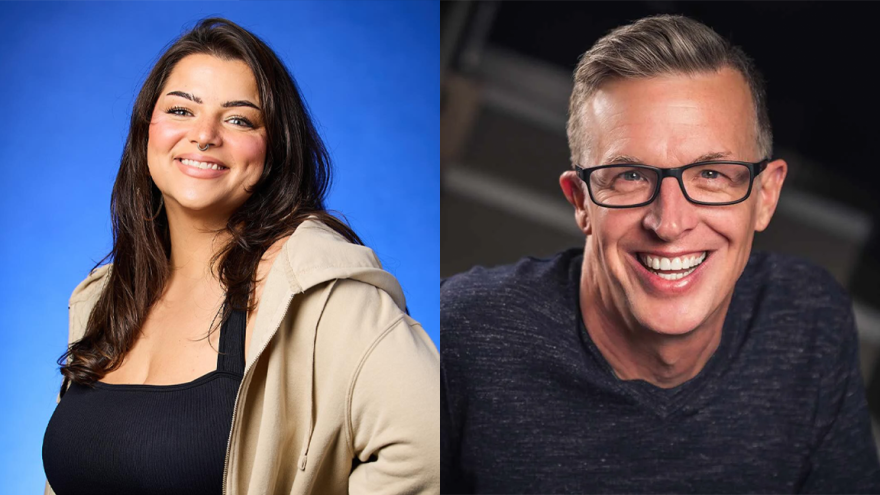 Jozalyn Sharp and Steven Roberts at Queer Comedy Night. Friday, June 5.