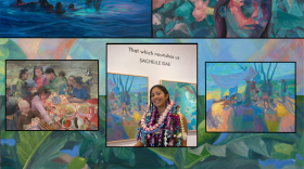 Sachelle Dae is a Maui-based artist who specializes in abstract oil paintings.