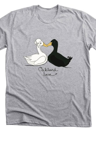 A t-shirt of the duck couple