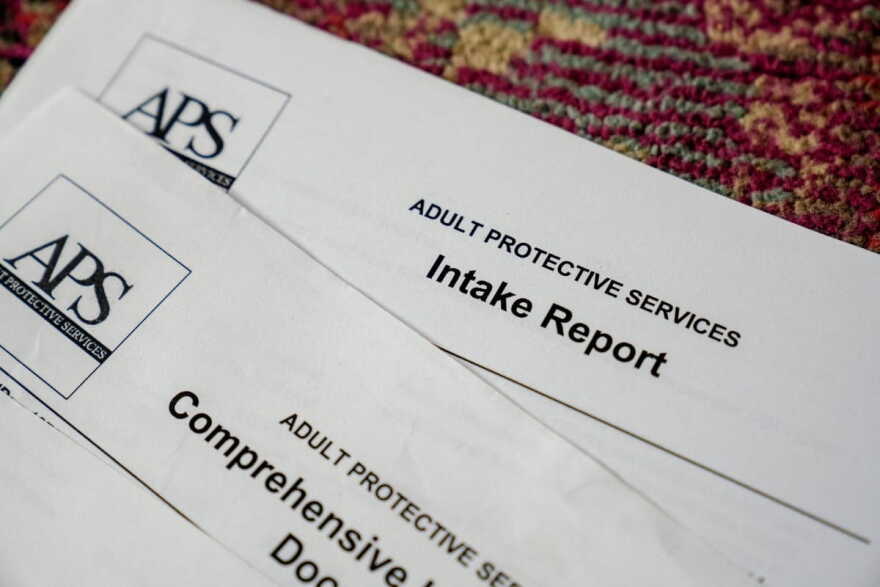 Haley Ness collected a stack of documents from her time working as a lead investigator for Washington Adult Protective Services. As the state agency implements first-ever federal regulations, current and former investigators worry that APS management’s focus on closing cases quickly could leave more vulnerable adults without meaningful protection. 