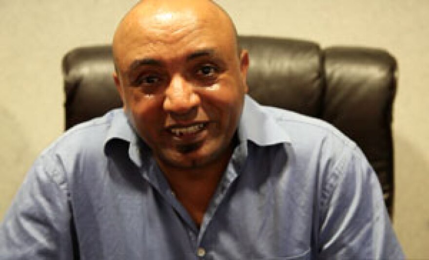 Getnet “Getu” Marsha grew up in Ethiopia, moved to Denver in 1992, and has been shining shoes in Charlotte for six years.