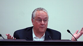 Senate President David Williams, R-Burkesville, poses a question during a joint meeting of the Medicaid Oversight and Advisory Committee, and the Task Force on Medicaid Cost Containment, held in Frankfort.