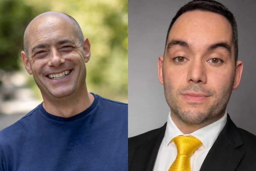 Greg Landsman photo next to Nathan Weise photo