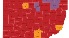 As of mid-December, several Ohio counties were still at the highest threat level -- purple -- for coronavirus.