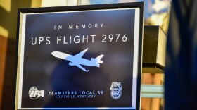 The vigil was held at the Teamsters Local 89 union hall.