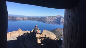 Trevor Kemp at Crater Lake, park #19.