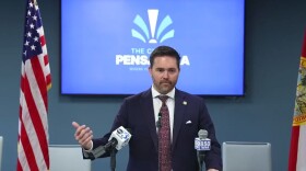 Pensacola Mayor D.C. Reeves talks about his proposed city-wide juvenile curfew during his weekly news conference on Wednesday.