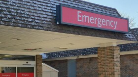 Many of the patients picked up at the North Lake Processing Center in an emergency medical call are taken to the nearby emergency room at Reed City Hospital. (Photo: Adam Yahya Rayes / Michigan Public)