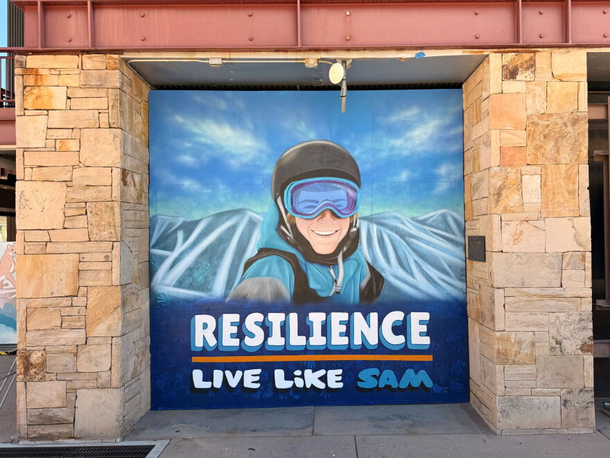 The Live Like Sam mural at Park City Mountain was created as part of the Summit County Mural Project. The project was completed in October 2026.