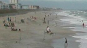 Recreational fishermen took advantage of a balmy evening last summer to cast their lures along the strand at Carolina Beach.