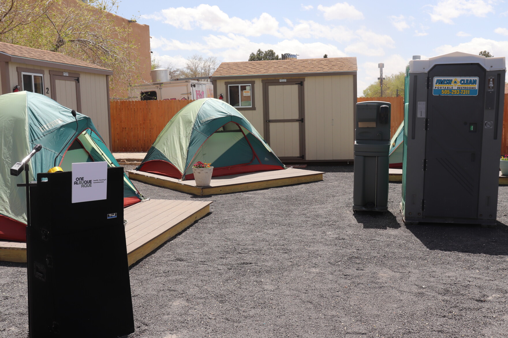 Albuquerque community celebrates city's first safe outdoor space for ...