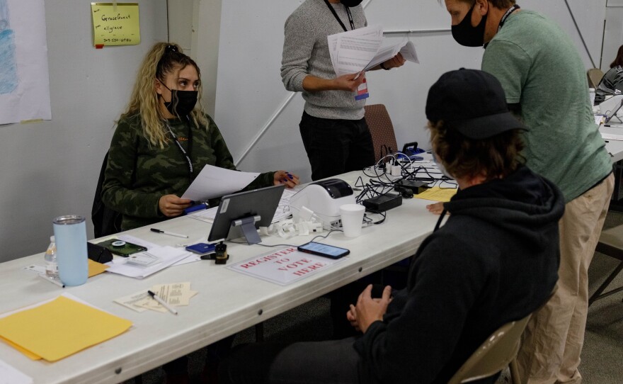 Election judges and voters