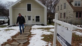 JD Lange outside second LUSH home built in Thurston Woods neighborhood
