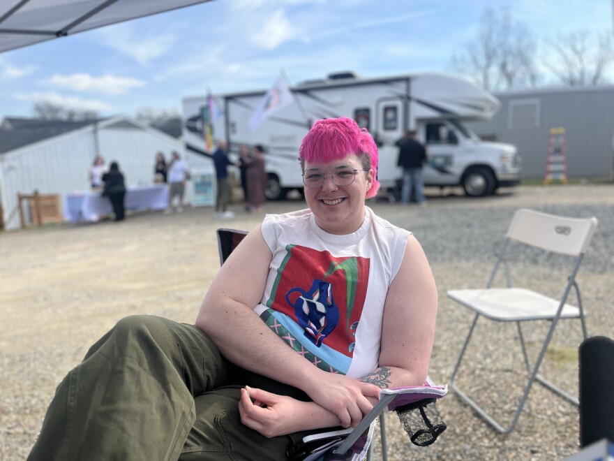 Aster Newman Charlotte went to see the "Caravan of Hope" to seek help with changing their name.