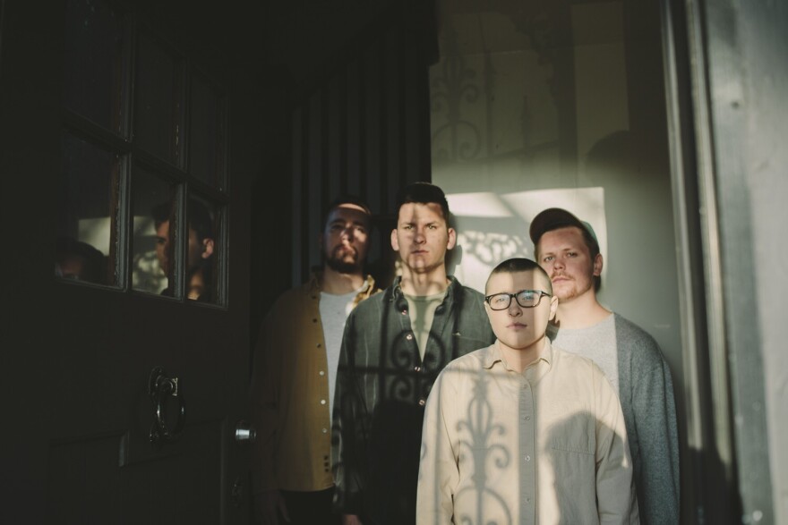 Mess band members: (from right)  Kevin Briody, Allison Gliesman, Evan Velasquez, and Tanner Pinkerton.