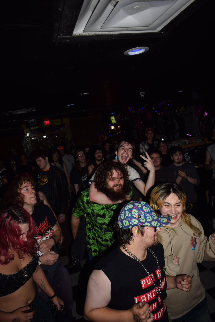 Attendees listening to band Film and Gender at No Fun on Sept. 24,2026