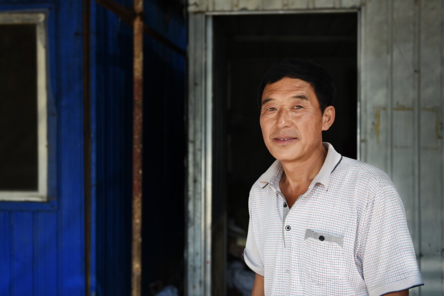 Cao Shuhao, 53, came to Beijing for work in his early 20s. He grew up "extremely poor," he says, which forced him to leave home in order to provide for his family. He now works construction jobs and sends most of his paycheck back home to rural Hebei province.