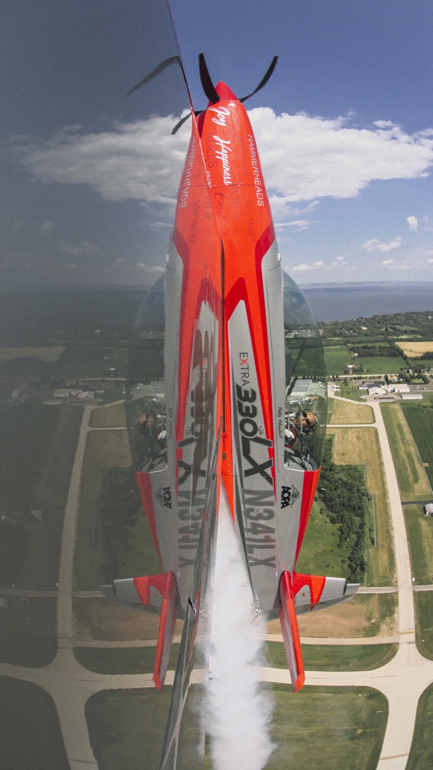 Wagstaff goes vertical at this year's EAA AirVenture Oshkosh Airshow in Oshkosh, Wis.