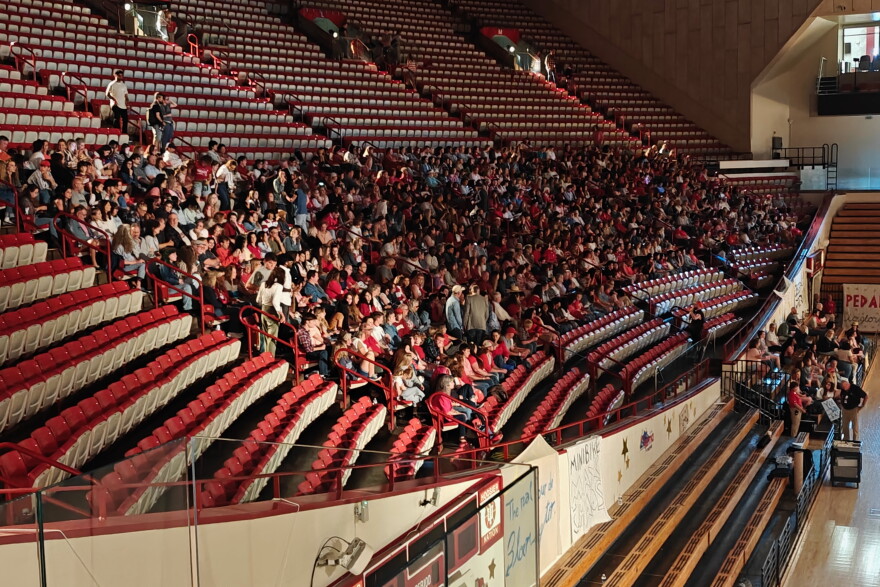 Hundreds of people participated in the shoot at Assembly Hall.