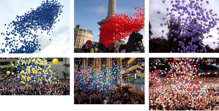 "I'm Google" by Dina Kelberman - Balloons