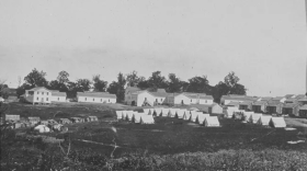 Formerly enslaved African American refugees lived in wooden cottages, tents, and makeshift huts at Camp Nelson, which is in Jessamine County, during the Civil War.