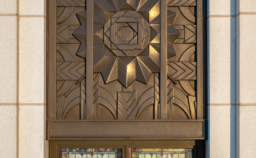 Details of the exterior for the Wichita Kansas Temple of The Church of Jesus Christ of Latter-day Saints.