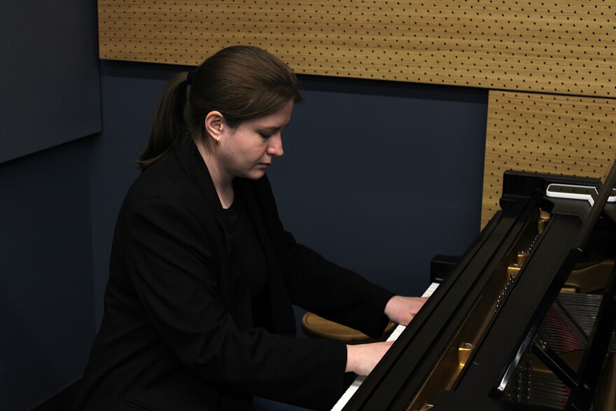 Tatiana Dorokhova practices in the KPAC Performance Studio.
