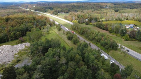 The area around Route 380 in Clifton and Covington townships where developers plan to build a large-scale data center campus.