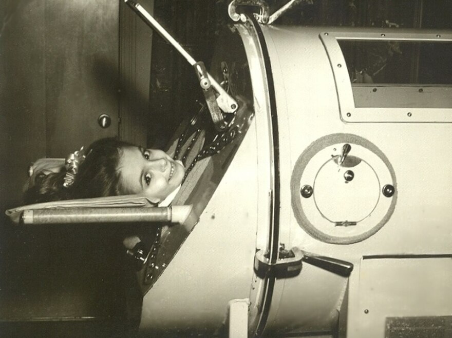 Martha Lillard began using an iron lung at age 5 after she contracted polio.