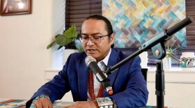 Navajo Nation President Buu Nygren addresses the recall campaign against him during a press conference on Tuesday, Oct. 15, 2024.