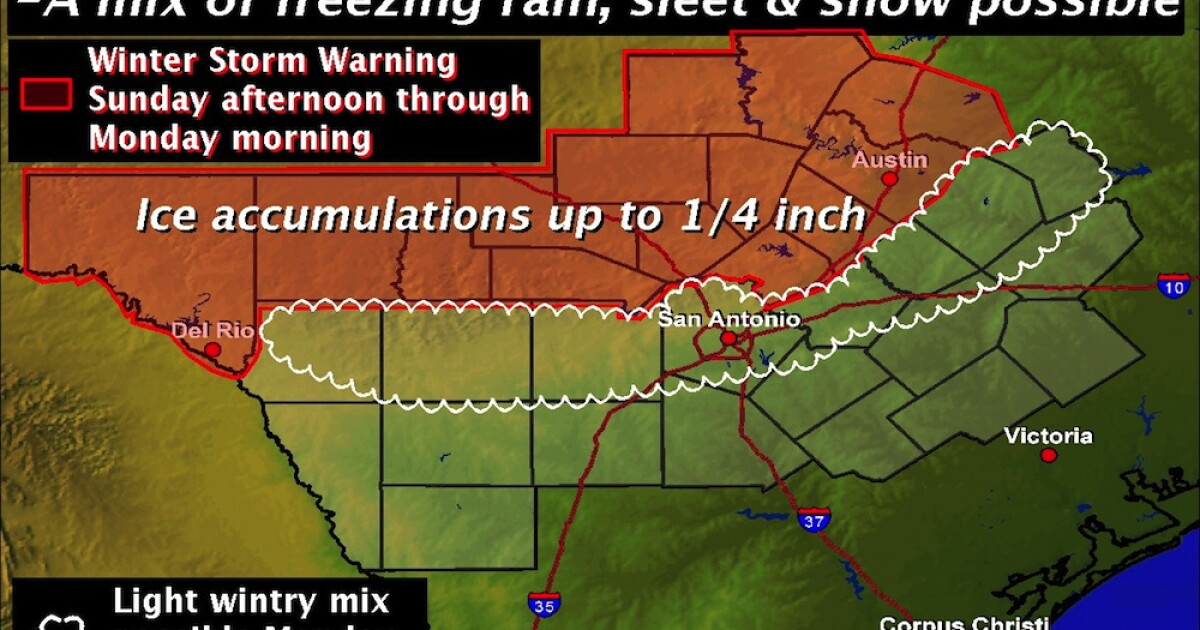 Winter Weather Advisory in Effect for Austin Area; Winter Storm Warning ...