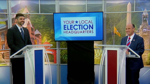 Screenshot from WETM debate Oct. 6.