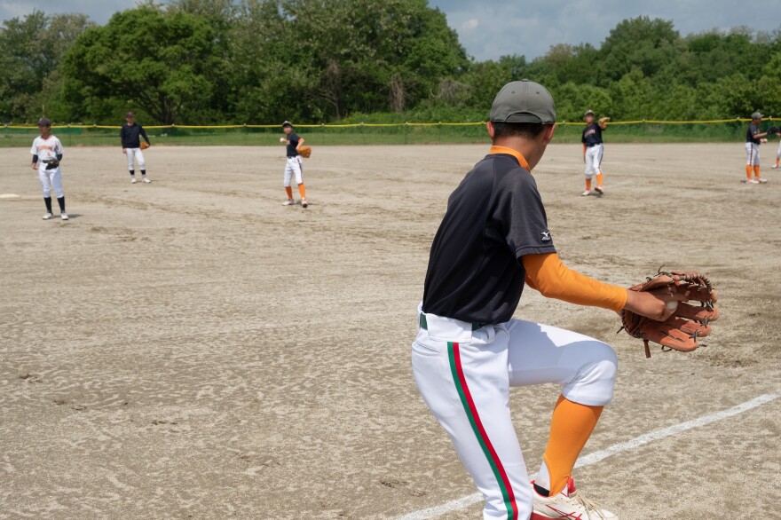 Mizusawa Pirates warm up during a weekend practice.