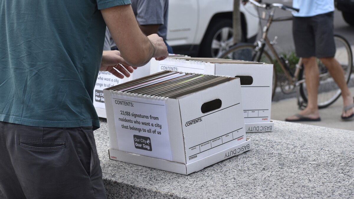 Our City Our Say submits 23,000 signatures to force a vote on how Columbus elects city council