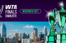 Logo and landing page for WTA finals in Charlotte