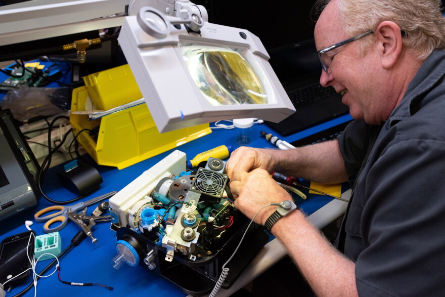 Ventec, in a partnership with General Motors, began operations in the GM Components Holdings plant in April, hiring local employees to make 30,000 ventilators.