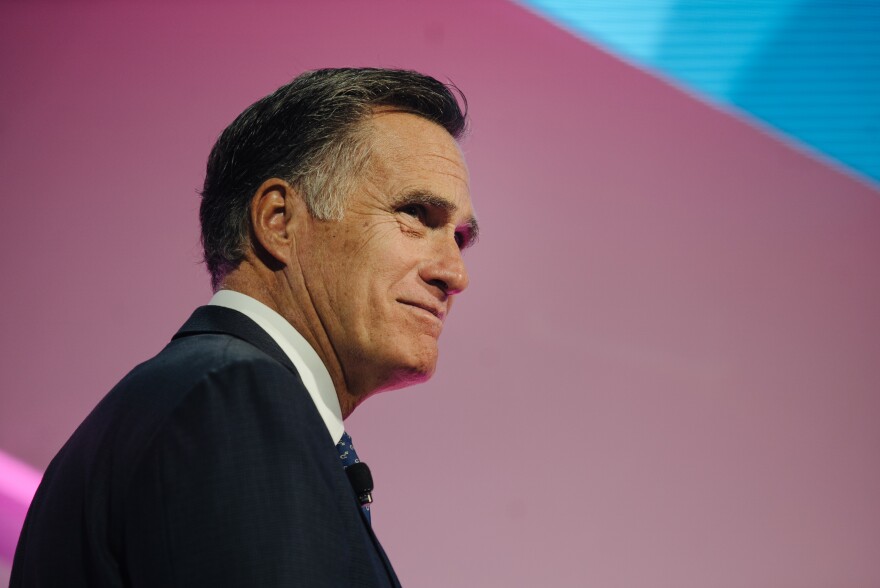 A photo of Mitt Romney. 