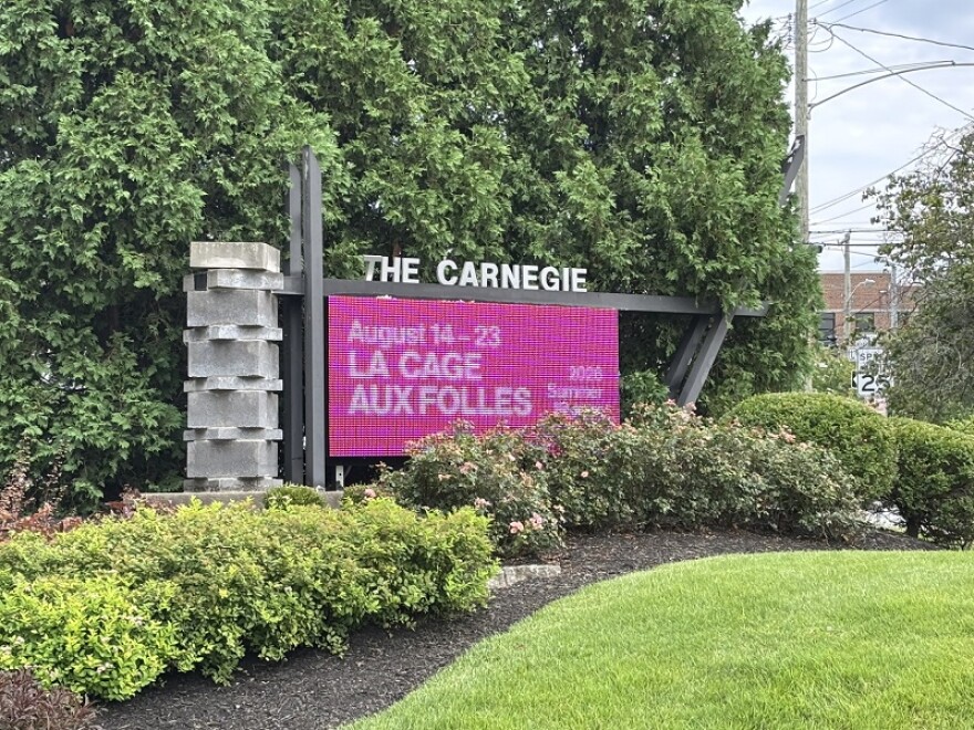 The marquee outside the Carnegie.