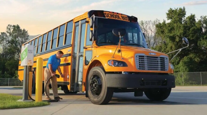  The new electric school buses will be partially funded by a Volkswagen grant distributed through the Florida Environmental Protection Agency.