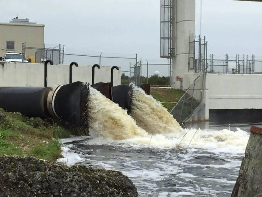 Floodgates along Tamiami Trail that drain flood water from a conservation area into the canal connected to Biscayne Bay are struggling to keep pace with sea level rise. The South Florida Water Management District has proposed $2.5 billion worth of pump projects and other infrastructure to improve the outdated system.
