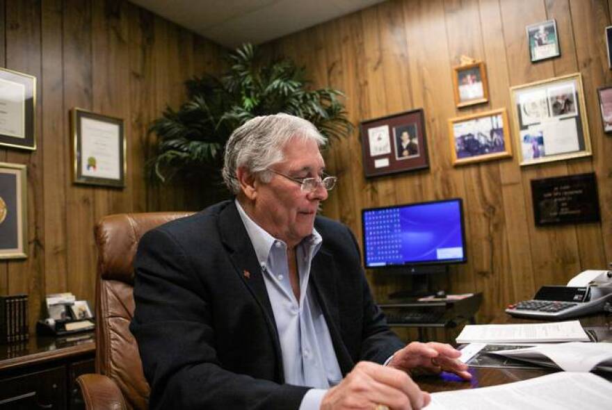 Bill Jackson, chief appraiser for Henderson County, looked over reports from different ecolab research projects conducted by universities that allow landowners to receive large property tax breaks.